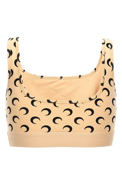 Marine Serre Regenerated Jersey Sport Bra Clothing In Multi