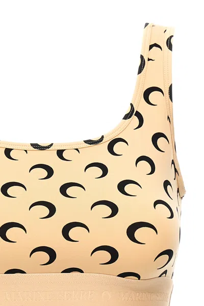 Marine Serre Regenerated Jersey Sport Bra Clothing In Multi