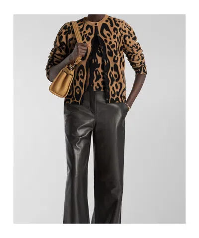 Fendi Beige Pekaboo Mini Handbag In Brown