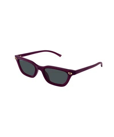 Gucci Interlocking G Cat-eye Sunglasses In Black