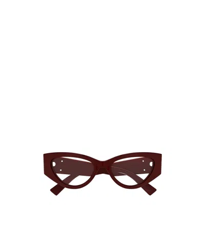 Gucci Eyewear Cat-eye Frame Glasses In Brown
