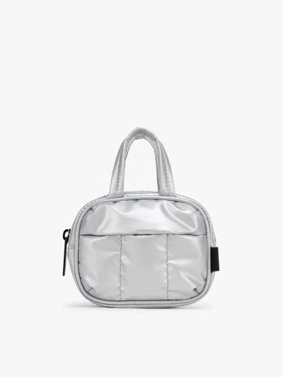 Calpak Luka Duffel Zip Bag Charm In Silver