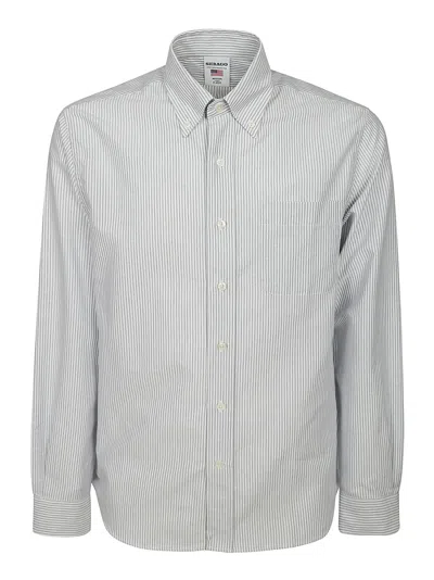 Sebago Striped Shirt In Gray