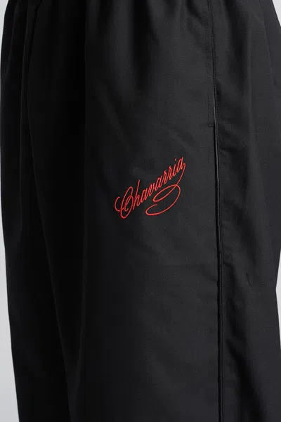 Willy Chavarria Ruff Rider Pant Pants In Black Wool In Black