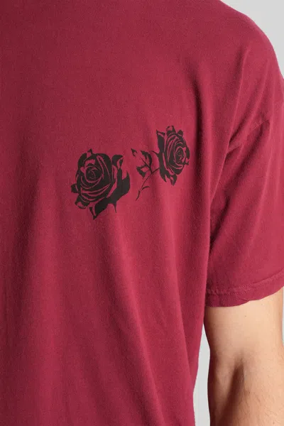 Willy Chavarria Proverb Easy Printed Cotton-jersey T-shirt In Burgundy