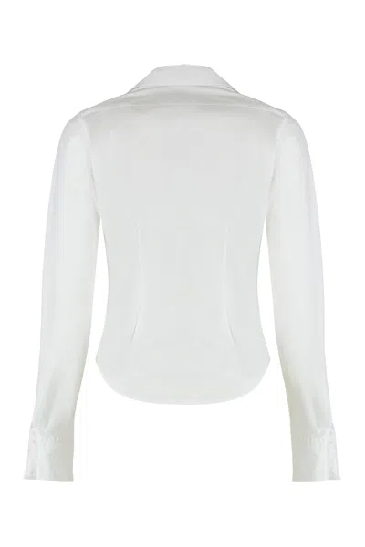Vivienne Westwood Button Closure White Cotton Shirt