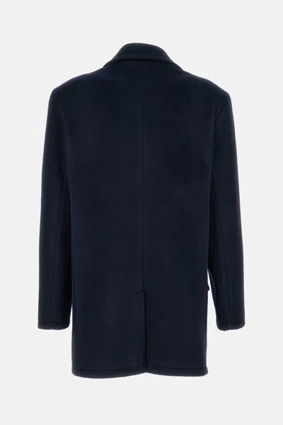 Irie Buttoned Peacoat In Blue