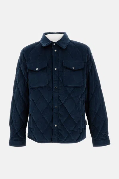 Woolrich Alaskan Corduroy Shirt Jacket In Blue