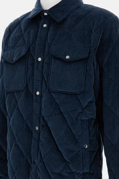 Woolrich Alaskan Corduroy Shirt Jacket In Blue