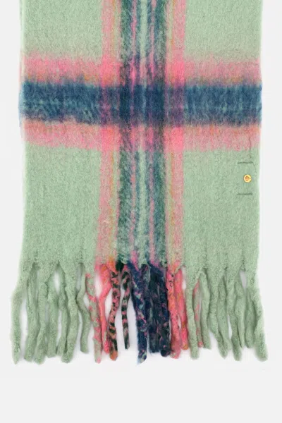 Antik Batik Fringed Scarf In Green