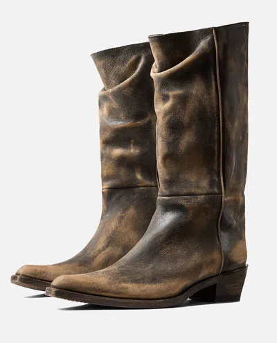 Khaite Clive 25 Leather Boots In Multi