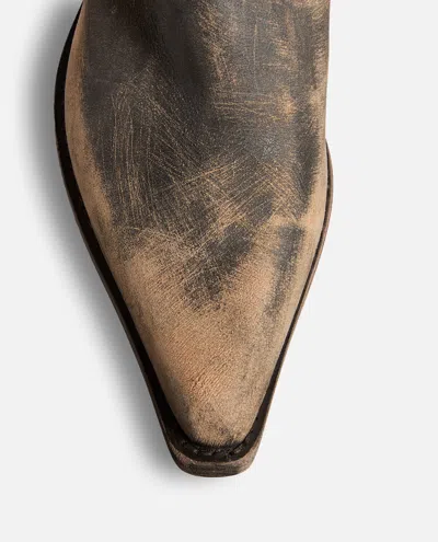 Khaite Clive 25 Leather Boots In Multi