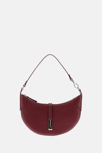 Polo Ralph Lauren Sport Calf Polo Id Mini Shoulder Bag Pomegranate In Red