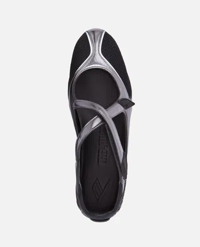 Attico Flat Shoes Blacks And Greys In Black