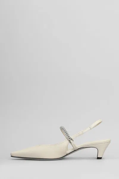 Roberto Festa Mallory Pumps In Beige Leather In Nude