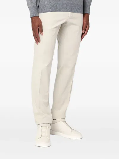 Biagio Santaniello Belt-loops Trousers In Neutral