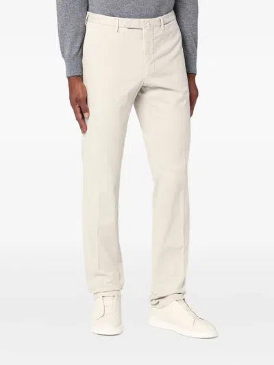 Biagio Santaniello Belt-loops Trousers In Neutral