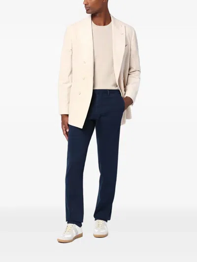 Santaniello Straight-leg Trousers In Blue