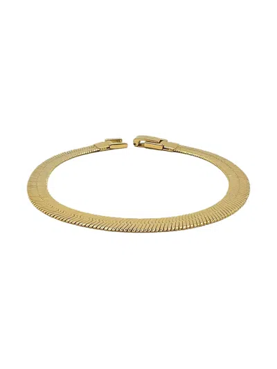 Pre-owned Jennifer Gibson Jewellery 1980s Snake-link Bracelet In Gold