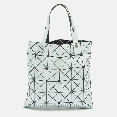 Pre-owned Issey Miyake Light Blue/green Mesh And Pvc Bao Bao Tote