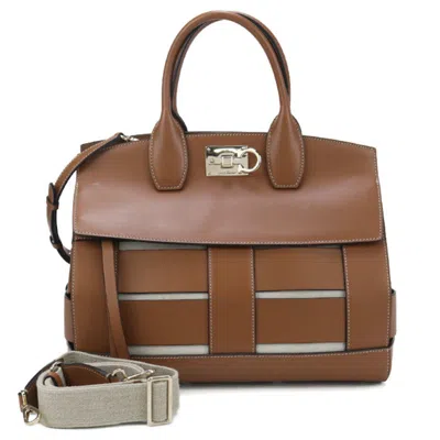Pre-owned Ferragamo Leather Tote Bag () In Brown