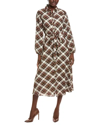 Julia Jordan Shirtdress In Brown