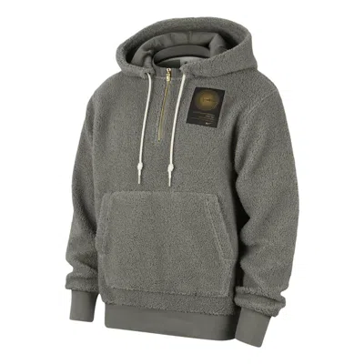 Nike Nba Team 31 Standard Issue Hoodie 'dark Stucco' In Gray