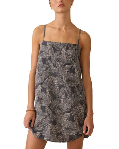 Faherty Linen Byron Bay Dress In Gray