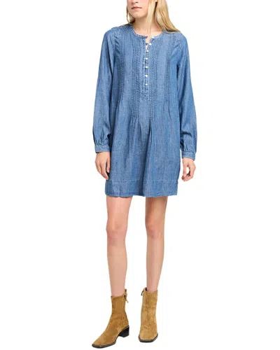 Faherty Linen Tried And True Isha Dress In Blue