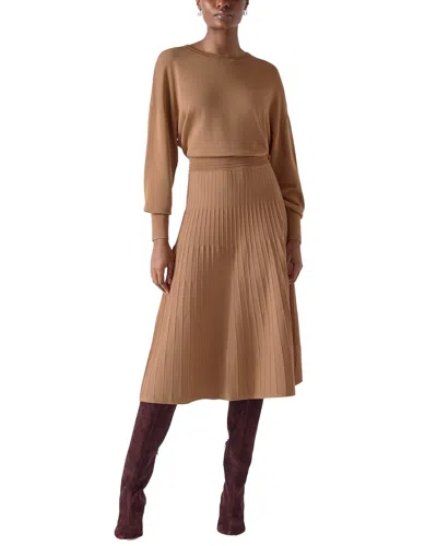 Lk Bennett Blakely Knit Dress In Brown