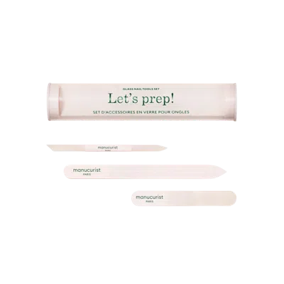 Manucurist Glass Nail Prep Accessories Trio In White