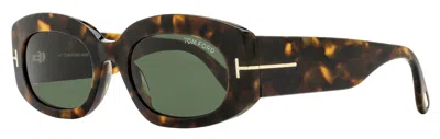 Tom Ford Women's Cielle Sunglasses Tf1187 52n Dark Havana 52mm In Brown