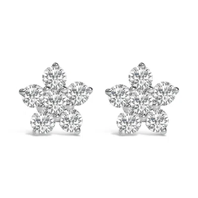 Haus Of Brilliance 10k Gold 1/2 Cttw Lab Grown Diamond Star Stud Earrings In White