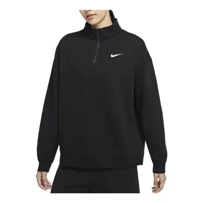 Nike Phoenix Zip-up Sweatshirt In Black