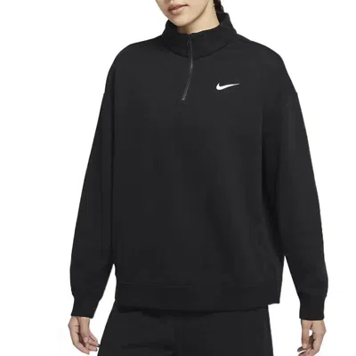 Nike Phoenix Zip-up Sweatshirt In Black