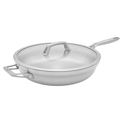 Zwilling Motion Stainless Steel 5-qt Stainless Steel Deep Fryer With Lid In Silver