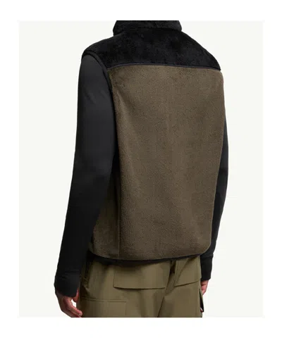 Moncler Grenoble Outwear Waistcoats In Green