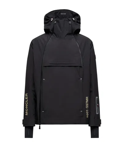 Moncler Staz Hooded Gore-tex Ski Jacket In Black