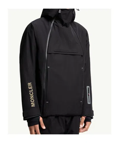 Moncler Staz Hooded Gore-tex Ski Jacket In Black