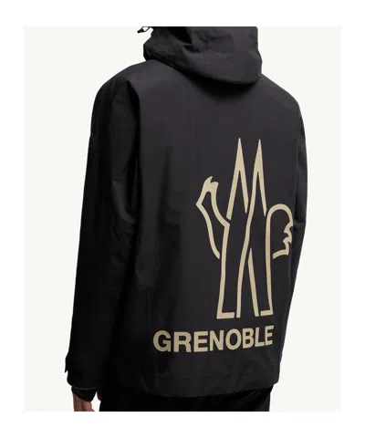 Moncler Staz Hooded Gore-tex Ski Jacket In Black