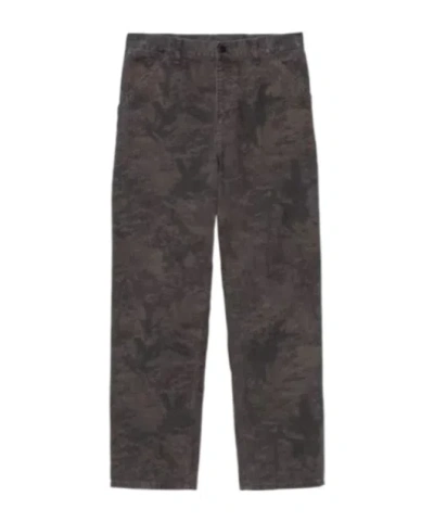 Carhartt Camouflage-pattern Trousers In Brown