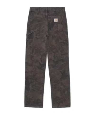 Carhartt Camouflage-pattern Trousers In Brown