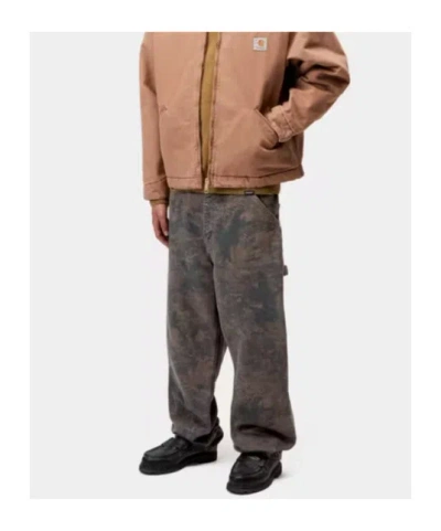 Carhartt Camouflage-pattern Trousers In Brown