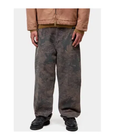 Carhartt Camouflage-pattern Trousers In Brown