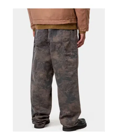 Carhartt Camouflage-pattern Trousers In Brown
