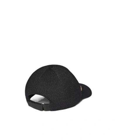 Gucci Knit Wool And Lamè Baseball Hat In Black