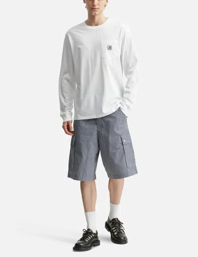 Carhartt Work In Progress Nelson Logo Patch Sweatshirt In White