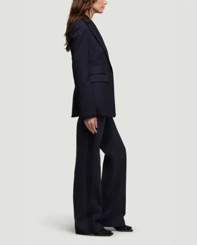 Argent Colorblocked Sculpted Blazer In Black