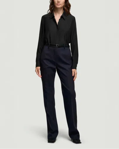 Argent Colorblocked Tuxedo Trouser In Black