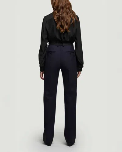 Argent Colorblocked Tuxedo Trouser In Black